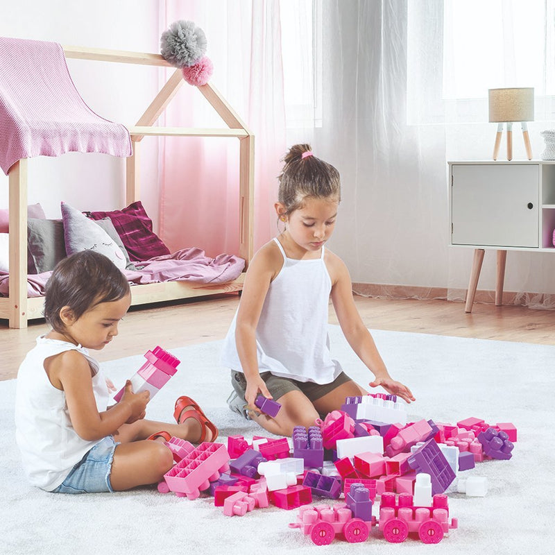 ギャラリービューアに画像をロードする, Dolu Dolu Eenhoorn JumBlocks Trein met 50 Blokken Roze