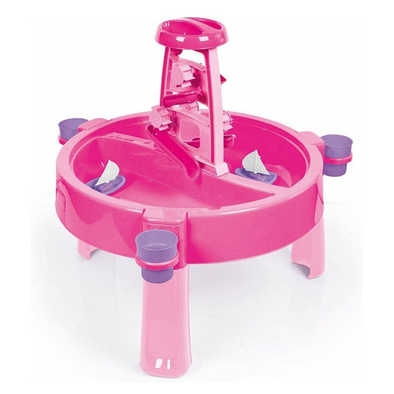 Load image into Gallery viewer, Dolu 2-in-1 watertafel zandtafel met accessoires roze 98x98x77cm