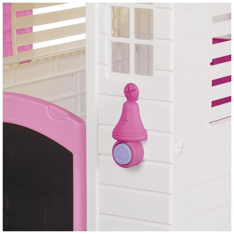 Afbeelding laden in galerijviewer, Dolu tuin speelhuis met accessoires roze paars 140x127x107.5 cm