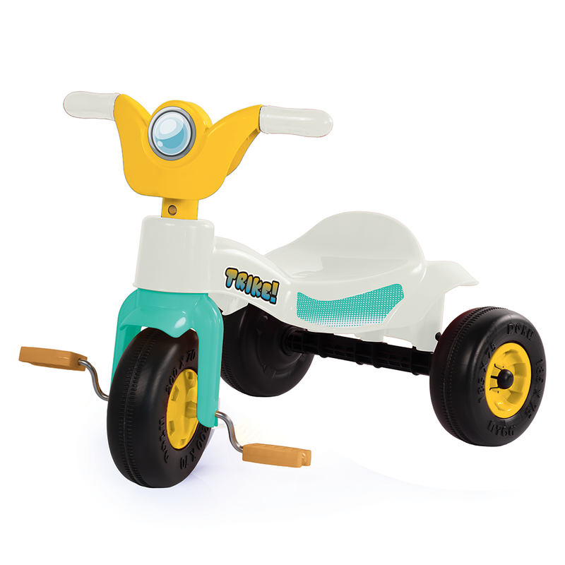 Laden Sie das Bild in Galerie -Viewer, Dolu trike driewieler wit blauw geel 49x42x60cm