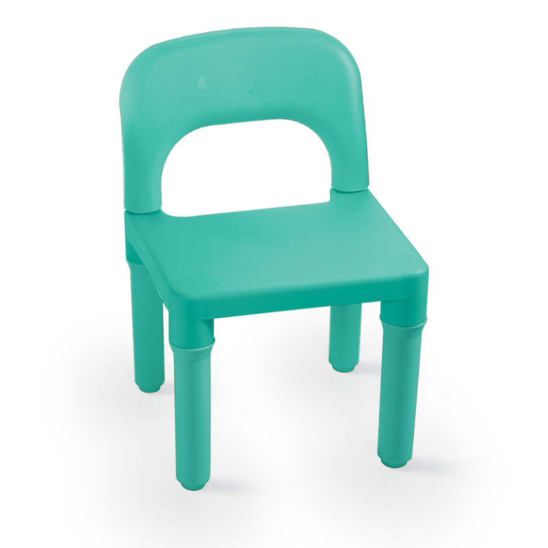 Afbeelding laden in galerijviewer, Dolu kinder tafel met 2 stoelen turquoise geel