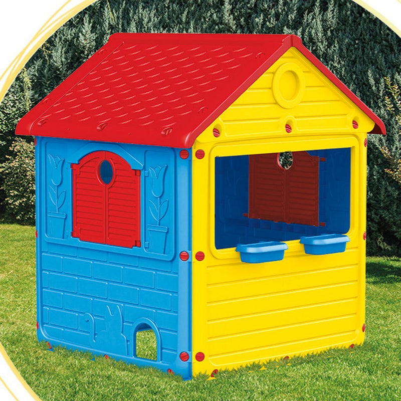 Chargez l'image dans la visionneuse de la galerie, Dolu Dolu Speelhuis 132x104x104 cm Rood Geel Blauw