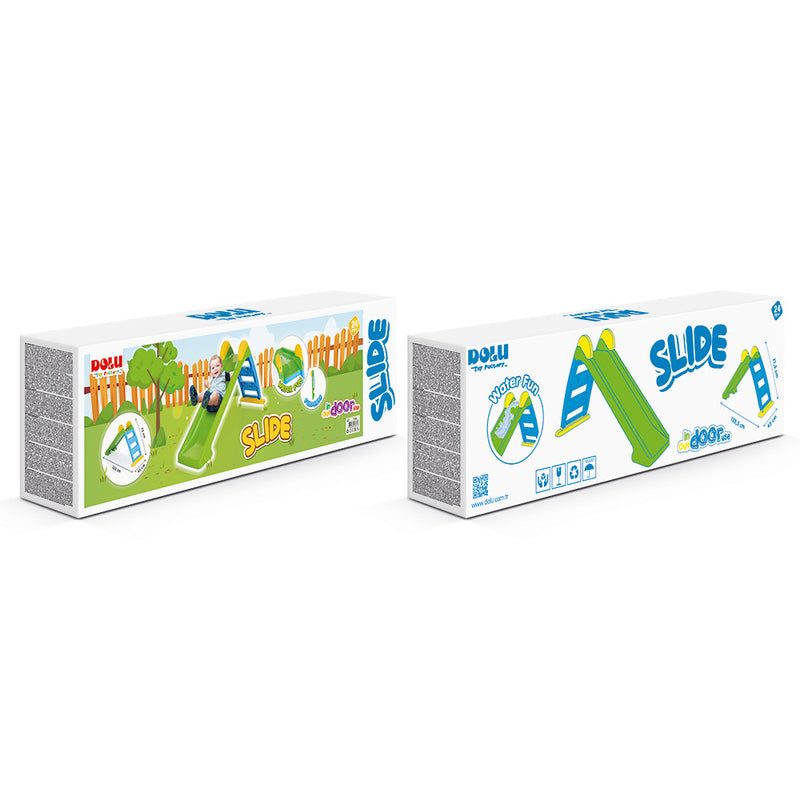 Afbeelding laden in galerijviewer, Dolu waterglijbaan 72x133x45 cm groen blauw geel