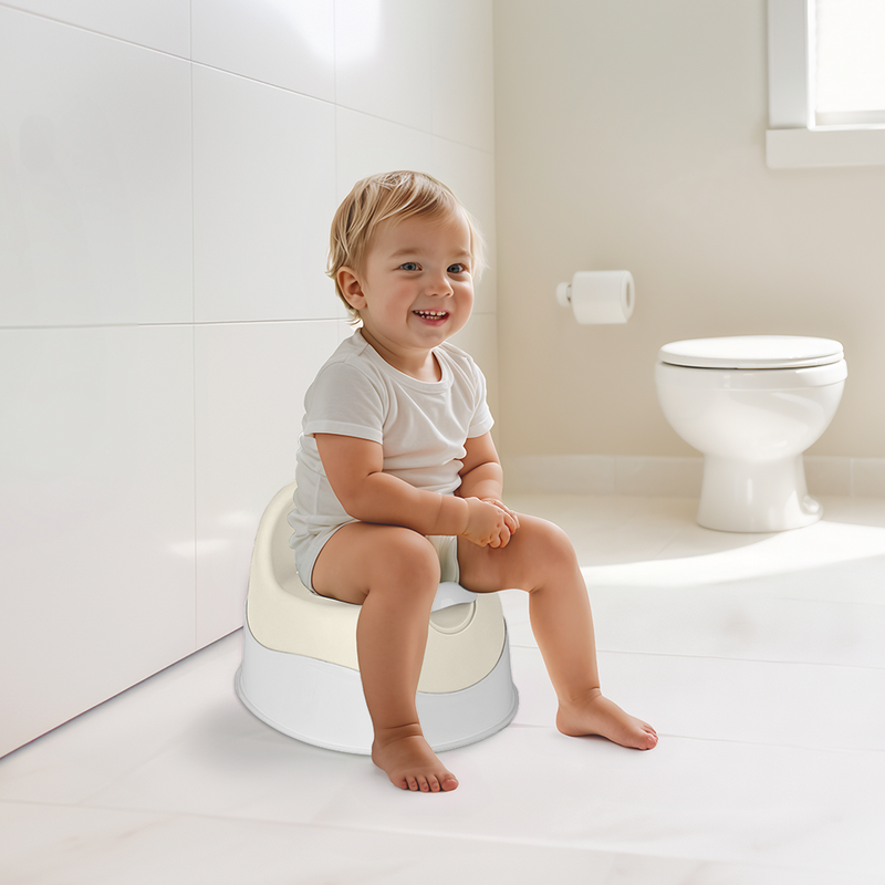 Afbeelding laden in galerijviewer, Dolu my first wc leerpotje beige zand