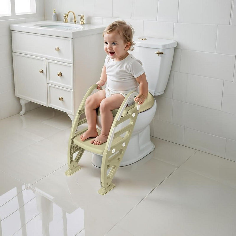 Cargue la imagen en el visor de la galería, Dolu nuve antislip toiletladderadapter 61x39x58 cm pastelgroen