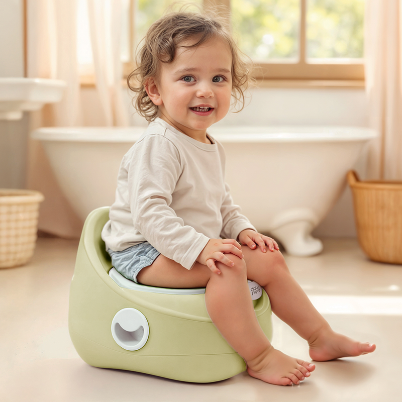 Afbeelding laden in galerijviewer, Dolu my size potty relax groen kindertoilet