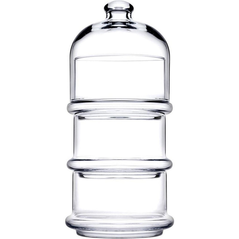 Load image into Gallery viewer, Overige merken pa?abah ccedil;e glazen toren voorraadpot 26x11.8 cm