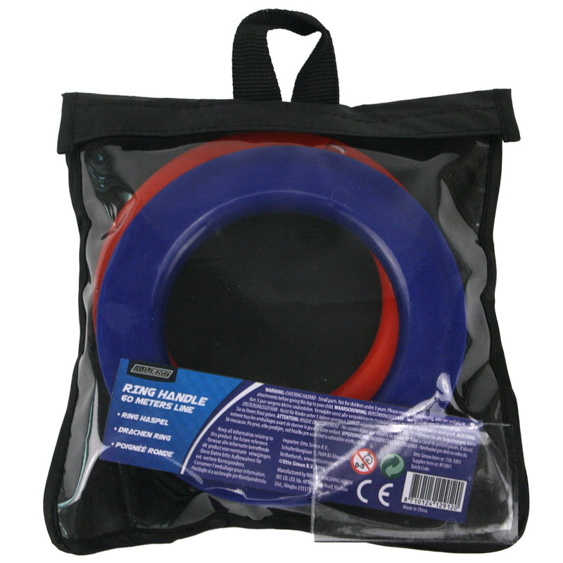 Load image into Gallery viewer, Alert vlieger ring haspel set met vliegertouw 60m