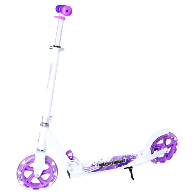 Load image into Gallery viewer, Alert spinout aluminium step met grote wielen wit paars