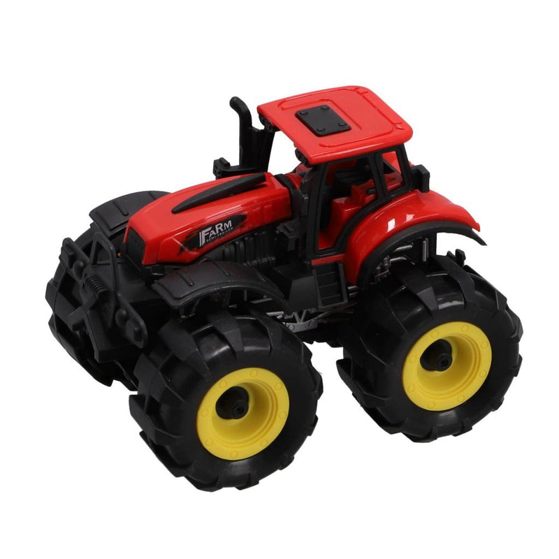 Load image into Gallery viewer, Overige merken tractor 15 cm + licht en geluid rood zwart