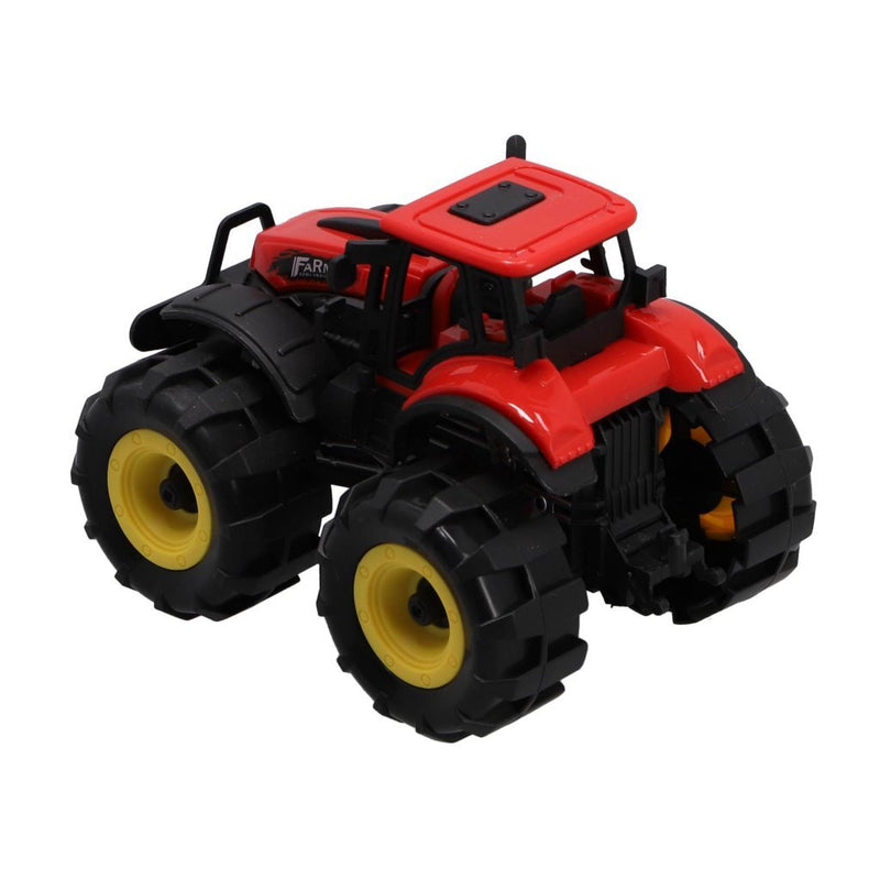 Load image into Gallery viewer, Overige merken tractor 15 cm + licht en geluid rood zwart
