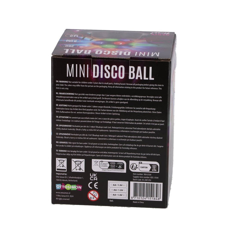 Chargez l'image dans la visionneuse de la galerie, Party time! led mini disco bal zwart