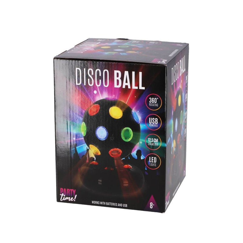 Load image into Gallery viewer, Overige merken party time led discobal 12,5 cm zwart