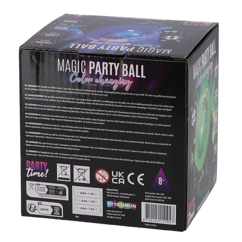 Load image into Gallery viewer, Overige merken party time magische party bal met disco effect + afstandsbediening zwart