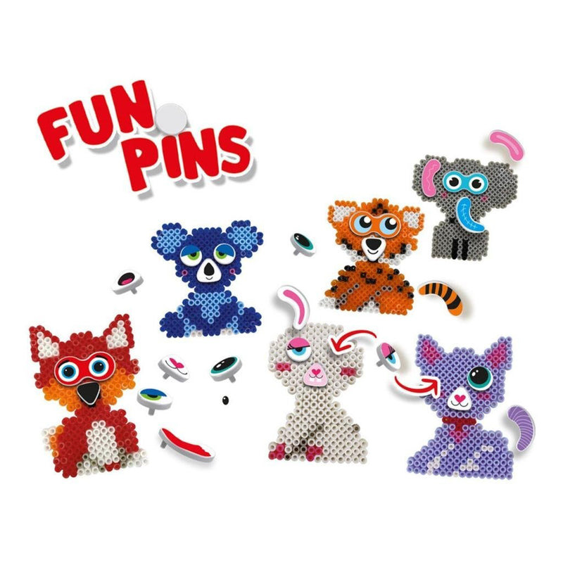 Load image into Gallery viewer, SES Creative Strijkkralen FunPins dieren