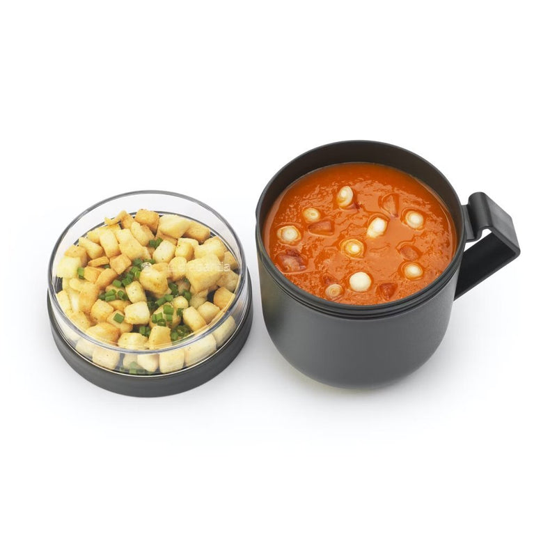 Load image into Gallery viewer, Brabantia make take soepbeker 0.6l donkergrijs