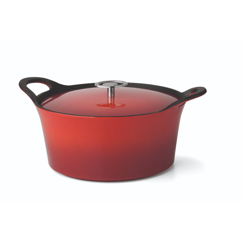 Load image into Gallery viewer, Cuisinox volcan gietijzeren braadpan 24 cm rood