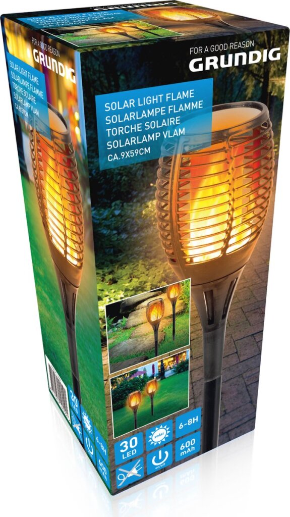 Load image into Gallery viewer, Grundig solar light flame 30 led