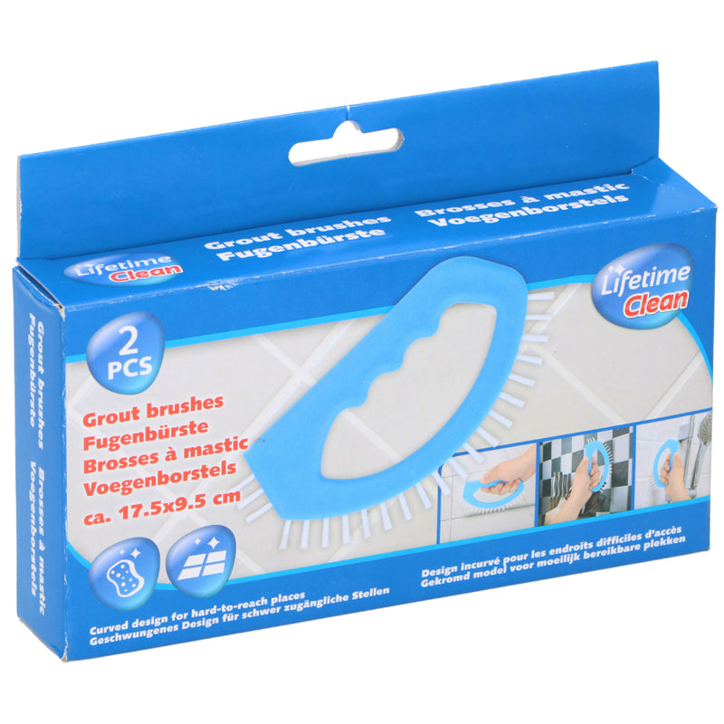 Load image into Gallery viewer, Lifetime clean voegenborstel 2 stuks blauw wit