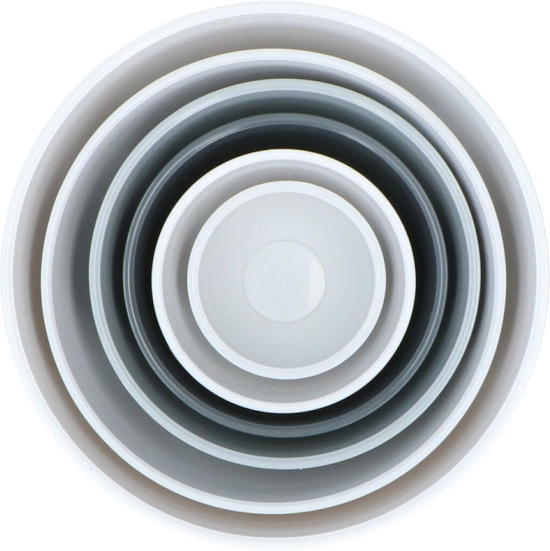 Load image into Gallery viewer, Alpina beslagkom mengkommen set van 6 stuks bakspullen grijs