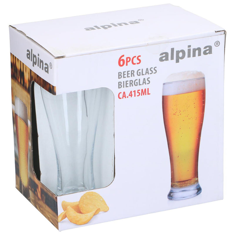 Load image into Gallery viewer, Alpina bierglas 415ml ø6,7cm doos a 6st