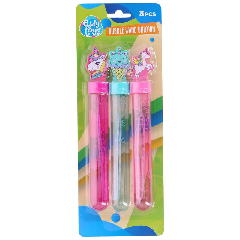 Afbeelding laden in galerijviewer, Eddy toys bellenblaas unicorn set 3 stuks - bellenblaas eenhoorn met bellenblaas stokje unicorn - bellenblaas flesjes voor kinderen - bellenblaas meisjes traktatie