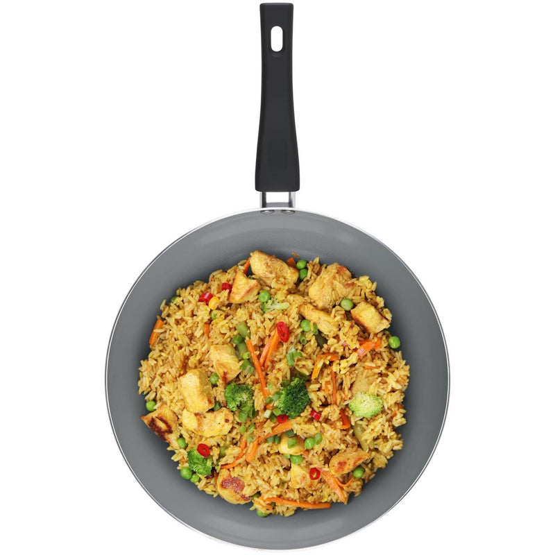 ギャラリービューアに画像をロードする, Alpina wokpan 28 cm – inductie pan – keramische antiaanbaklaag – pfas vrij – aluminium
