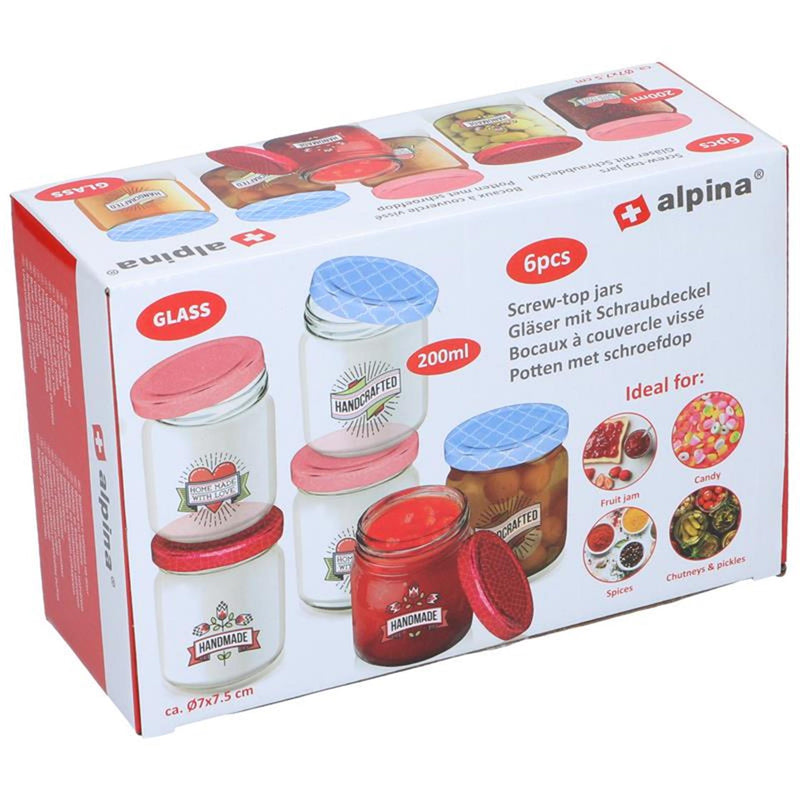 Laden Sie das Bild in Galerie -Viewer, Alpina voorraadpotset 6-delig 200ml