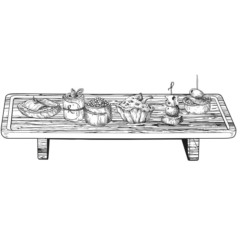 Load image into Gallery viewer, Alpina serveerplank accacia 38,3x20,5x5,5cm fsc