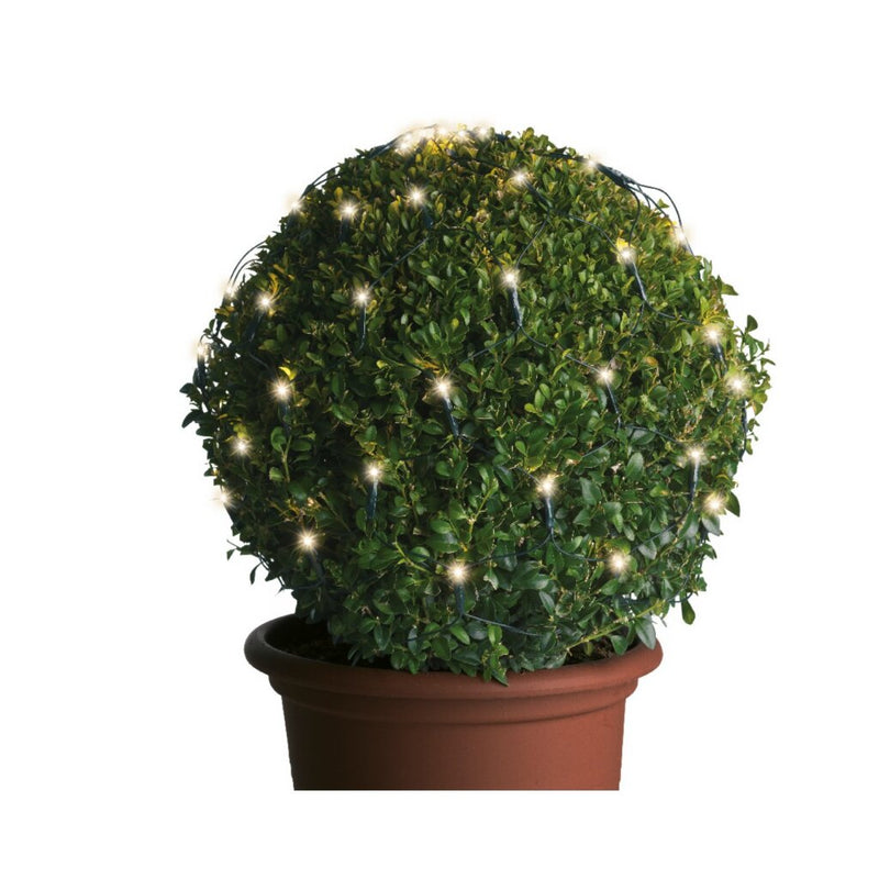 Afbeelding laden in galerijviewer, Lumineo Lumineo LED Netverlichting voor Buxus Groen Warm Wit D50cm IP44