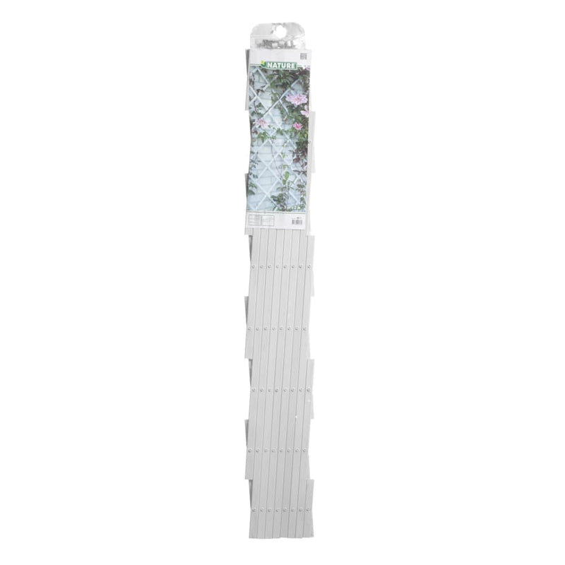 Load image into Gallery viewer, Nature tuinlatwerk 100x200 cm pvc wit 6040703