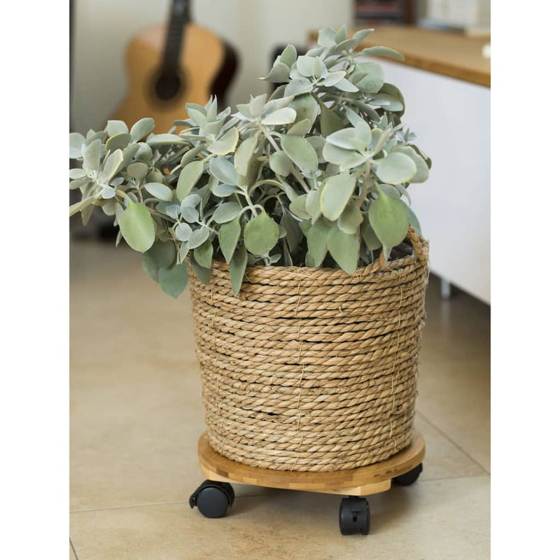 Load image into Gallery viewer, Nature plantentrolley rond ø30 cm bruin bpc