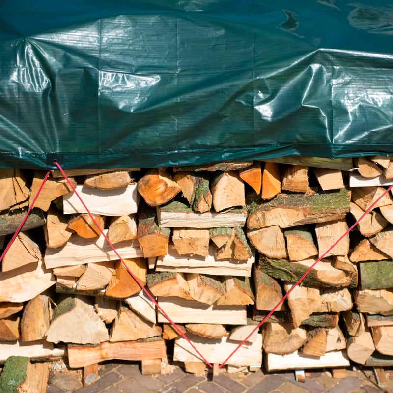 Load image into Gallery viewer, Nature afdekzeil hout 5 x 6 m pe groen 6072420