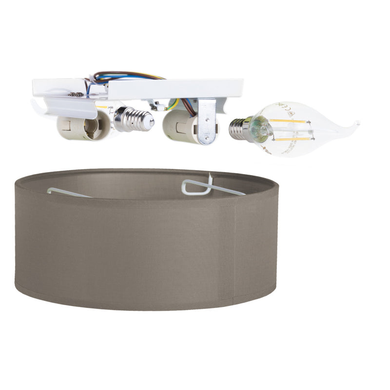 Cargue la imagen en el visor de la galería, Smartwares 10.004.66 Plafondlamp Bruin