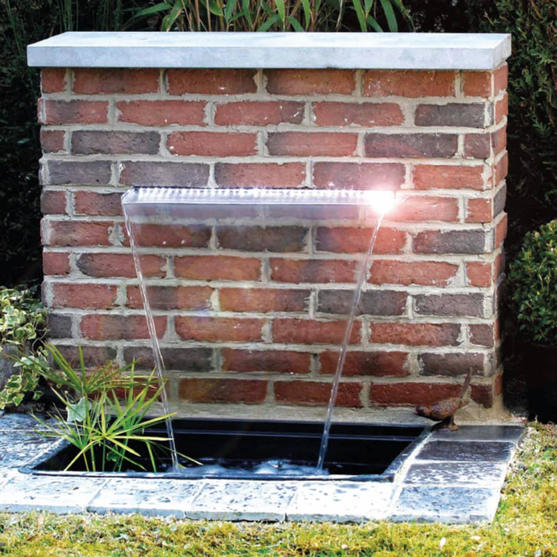 Load image into Gallery viewer, Ubbink niagara waterval met led-verlichting 60 cm roestvrij staal