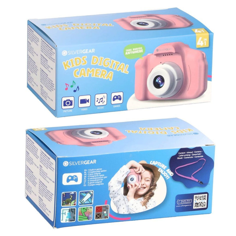 Cargue la imagen en el visor de la galería, Overige Merken Silvergear Full HD Kindercamera Roze Blauw
