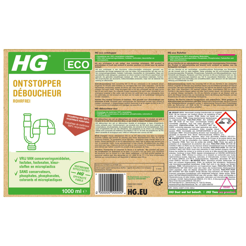 Load image into Gallery viewer, Hg eco ontstopper 1l