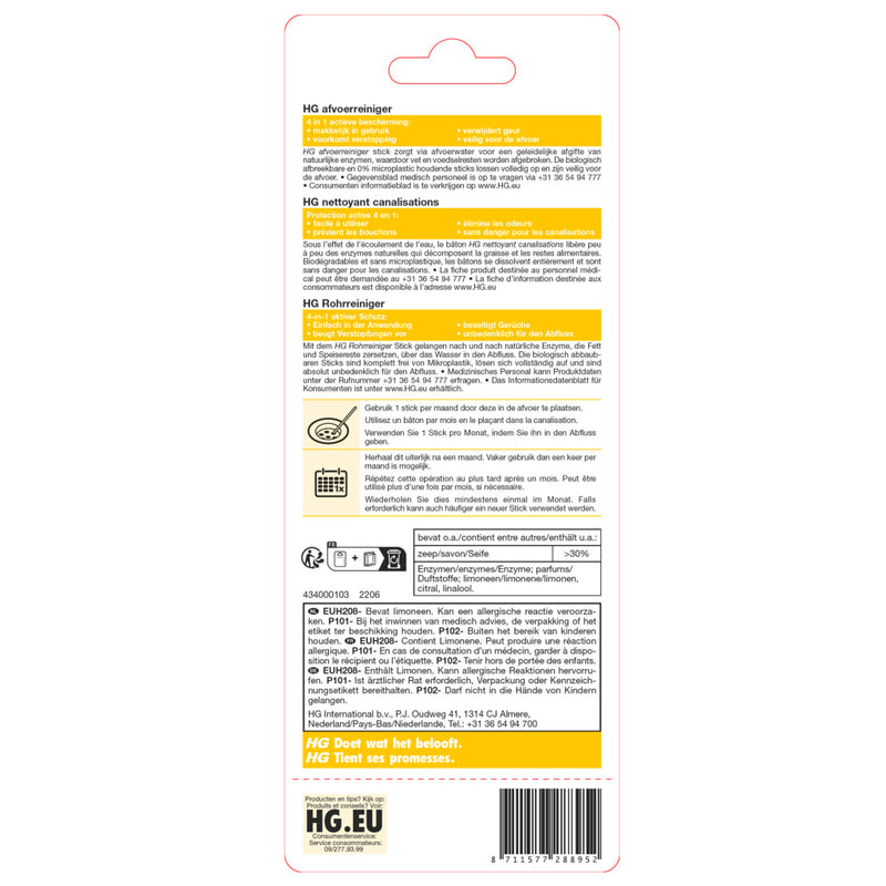 Load image into Gallery viewer, Hg afvoer reinigingssticks 6 stuks