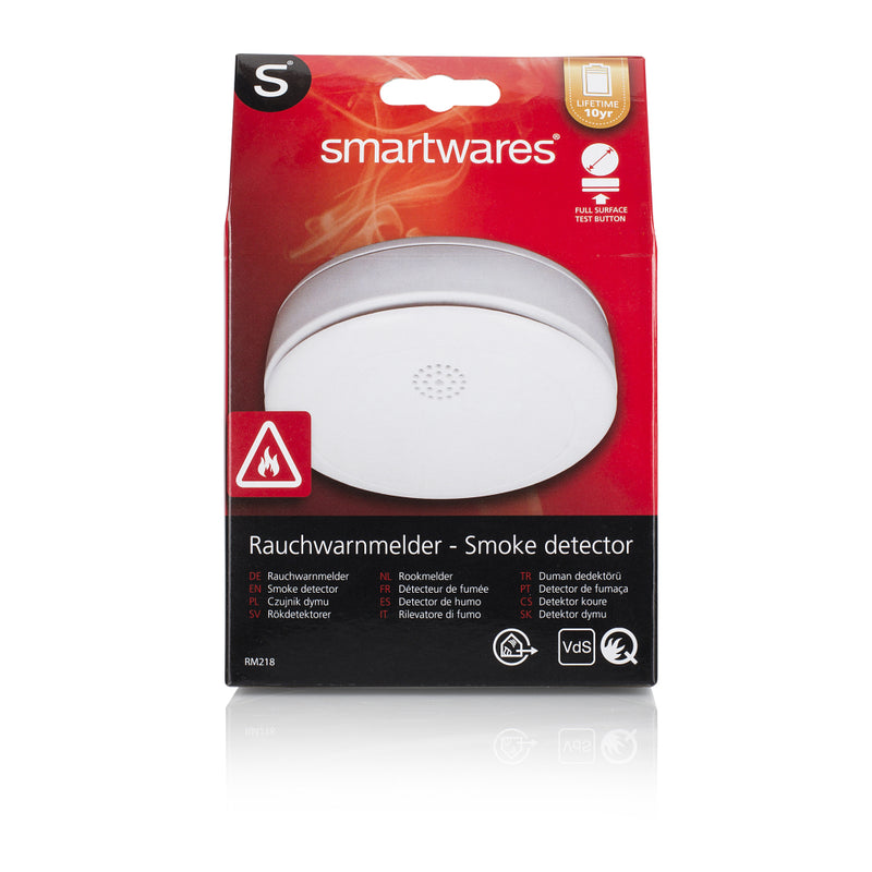 Load image into Gallery viewer, Smartwares rm218 rookmelder set 3 stuks wit