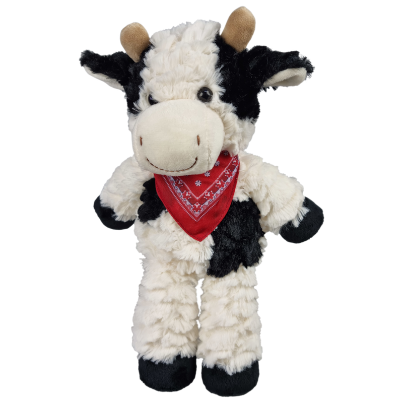 ギャラリービューアに画像をロードする, Knuffelkoe met sjaaltje. 27 cm.