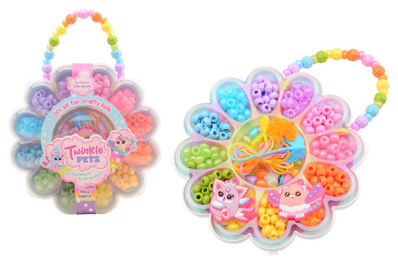 Afbeelding laden in galerijviewer, Johntoy twinkle pets - kralenset in bloemendoos.