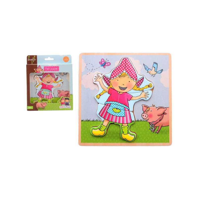 Load image into Gallery viewer, Johntoy jouéco® fien teun houten puzzel fien