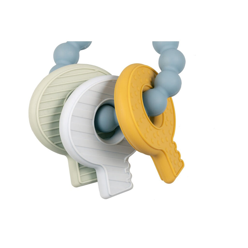 Load image into Gallery viewer, Little dutch bijtring siliconen sleutelbos blauw