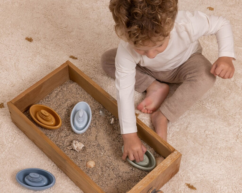 Load image into Gallery viewer, Rubo toys little dutch 4 bad bootjes set blauw