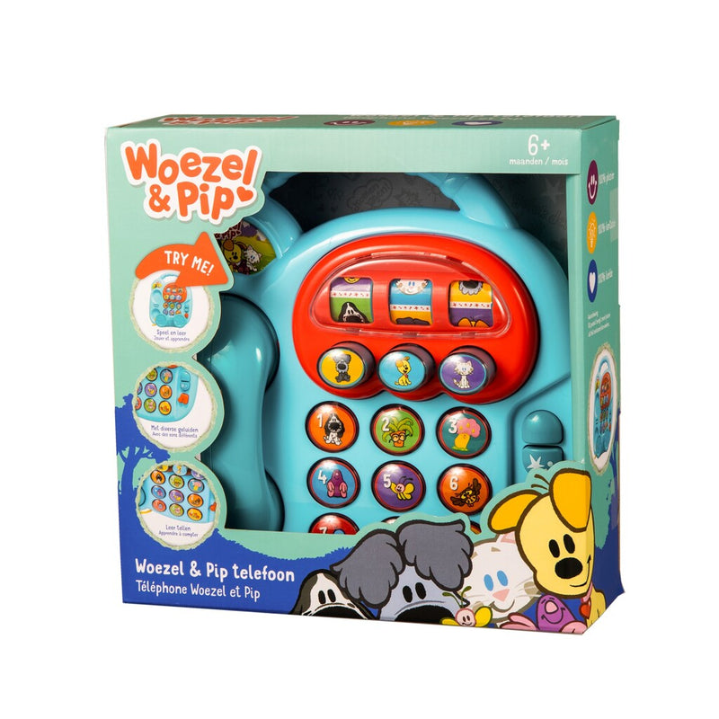Load image into Gallery viewer, Rubo toys woezel en pip telefoon met geluid