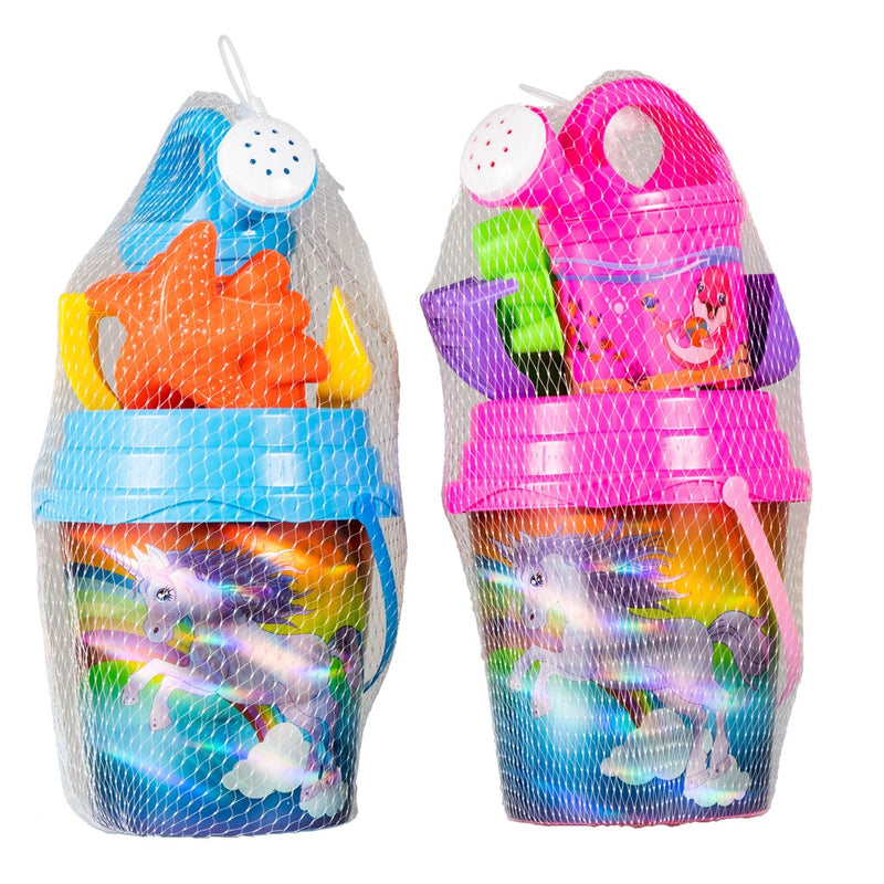 Load image into Gallery viewer, Summertime strandset unicorn laser print 7dlg 2ass