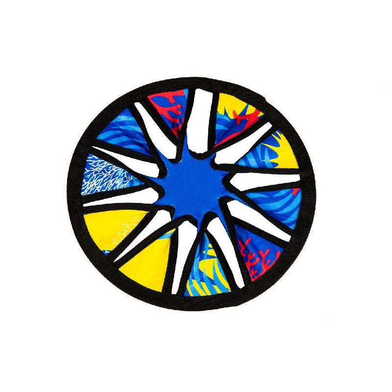 Afbeelding laden in galerijviewer, Summertime soft frisbee 25 cm geel blauw
