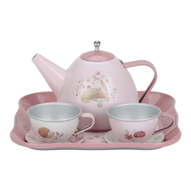 Load image into Gallery viewer, Rubo toys little dutch fairy garden tinnen theeservies in koffer