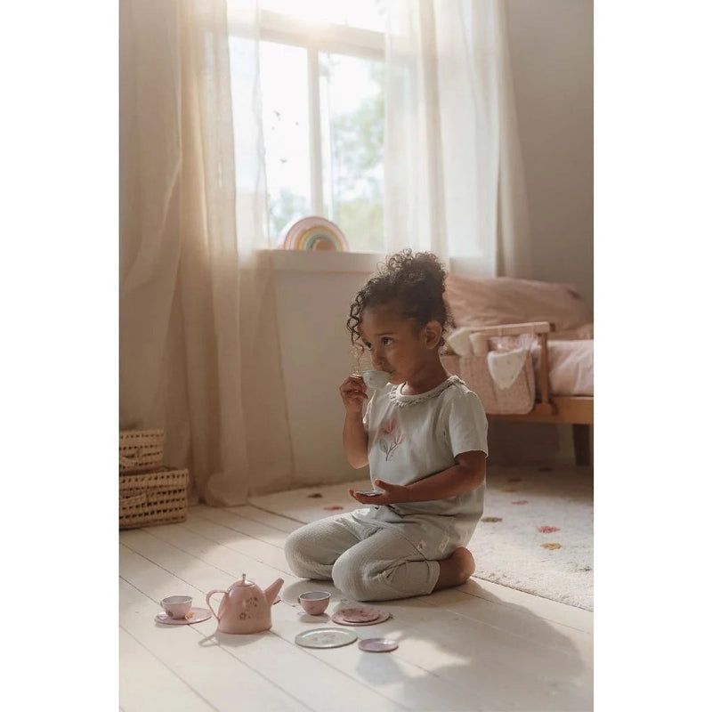 Load image into Gallery viewer, Little dutch fairy garden tinnen theeservies