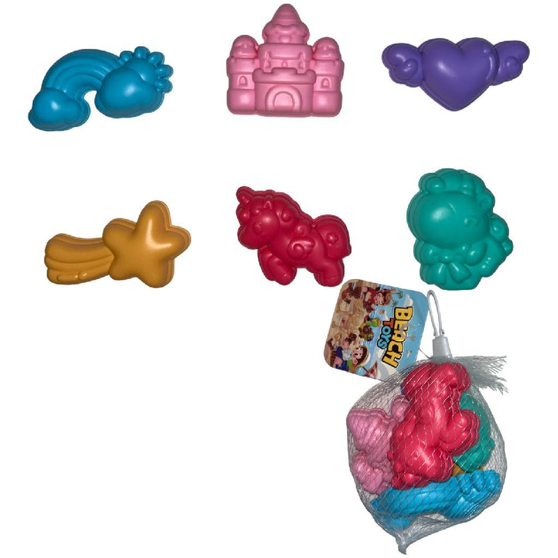 Load image into Gallery viewer, Summertime zandvormpjes unicorn 6 stuks
